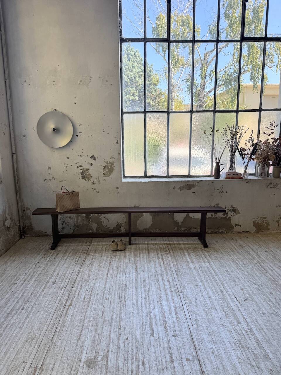 Oak bench 260 cm (2 available)