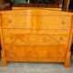 Commode en ronce de noyer XXème