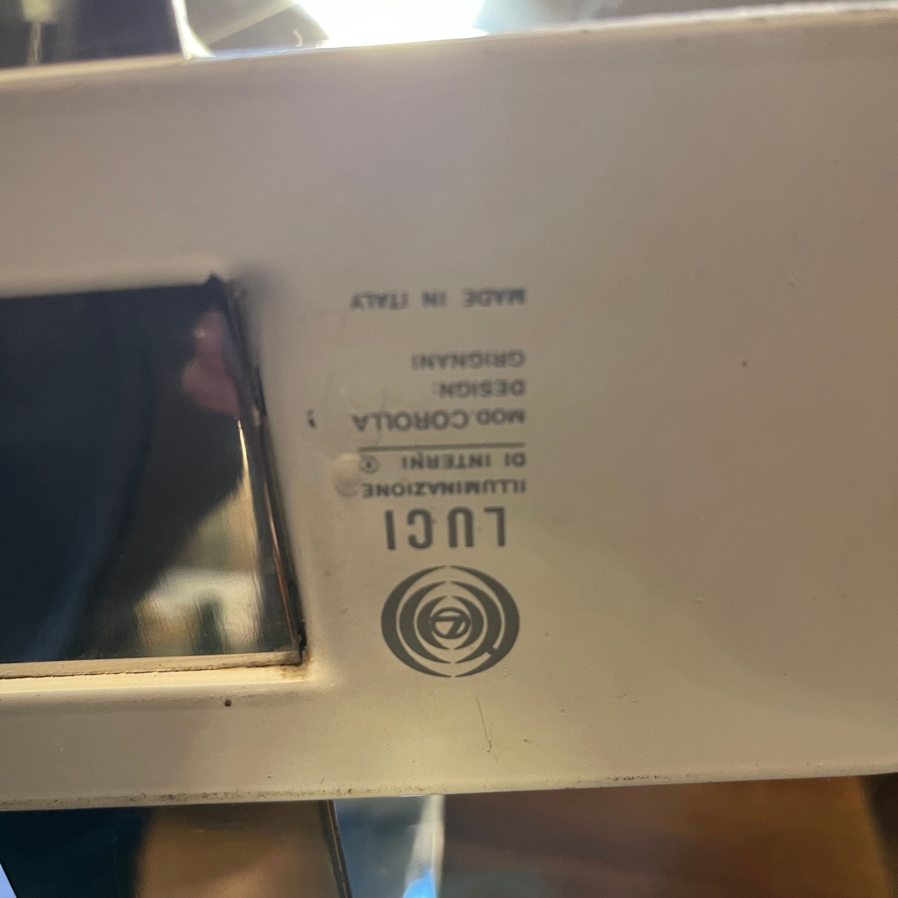 Table / desk lamp " corolla " by giovanni grignani for luci, ca 1970