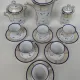 Coffee service in Limoges porcelain, by Bernardaud. 1930s.