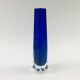 Sommerso Glass Vase from VEB Kunstglas, Germany, 1970s