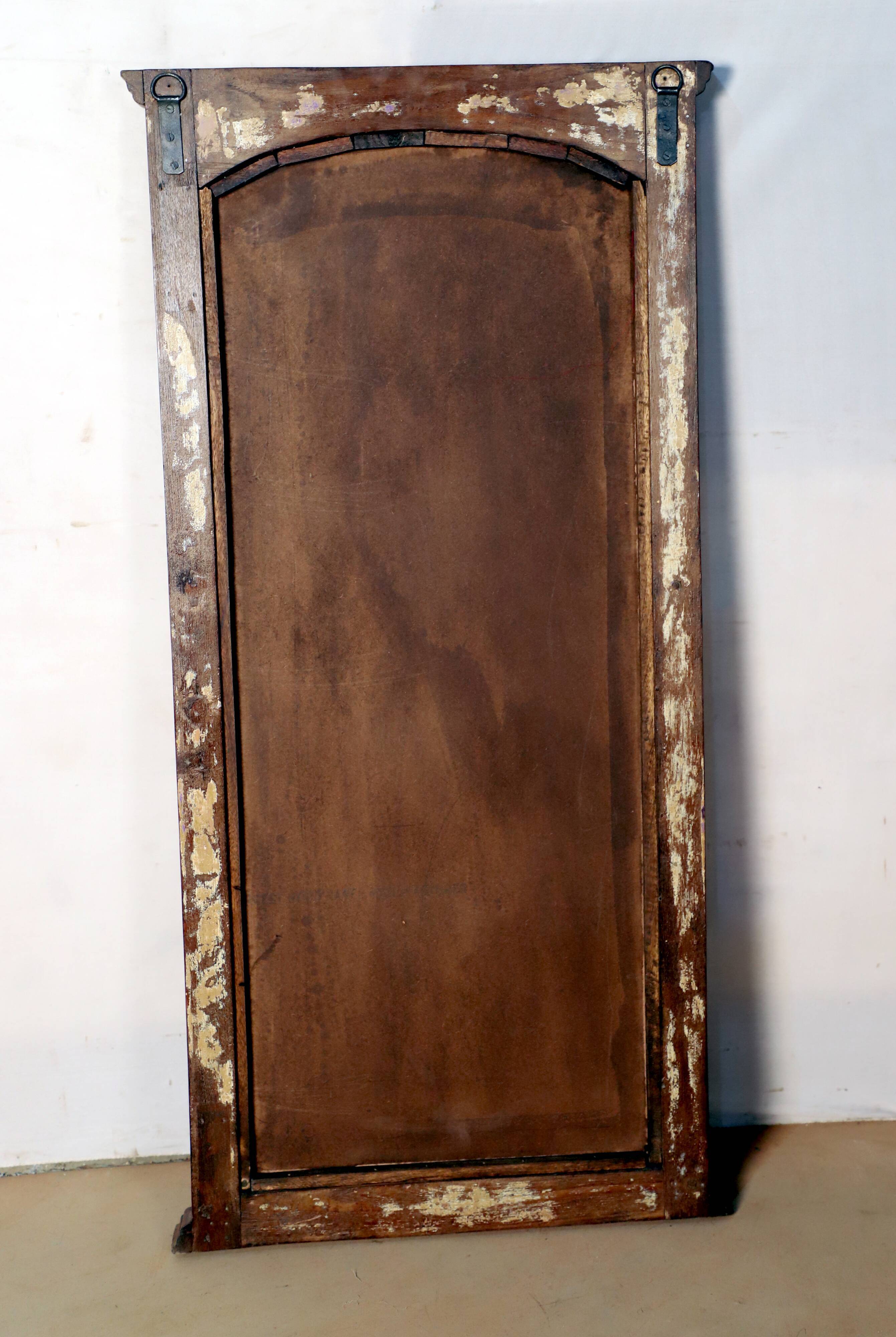 Natural Burmese teak mirror