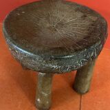Old African wooden stool