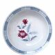 Plat creux Sarreguemines modèle Carole, décor floral et épi de blé