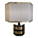 Lampe italienne Romeo Rega en laiton et laque XXe