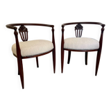 Fully restored Art Deco armchairs from 1930