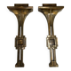 Italian Deco Style Wall Lamps in Bronze attributed to Banci, 1970s, Set of 2