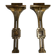 Italian Deco Style Wall Lamps in Bronze attributed to Banci, 1970s, Set of 2