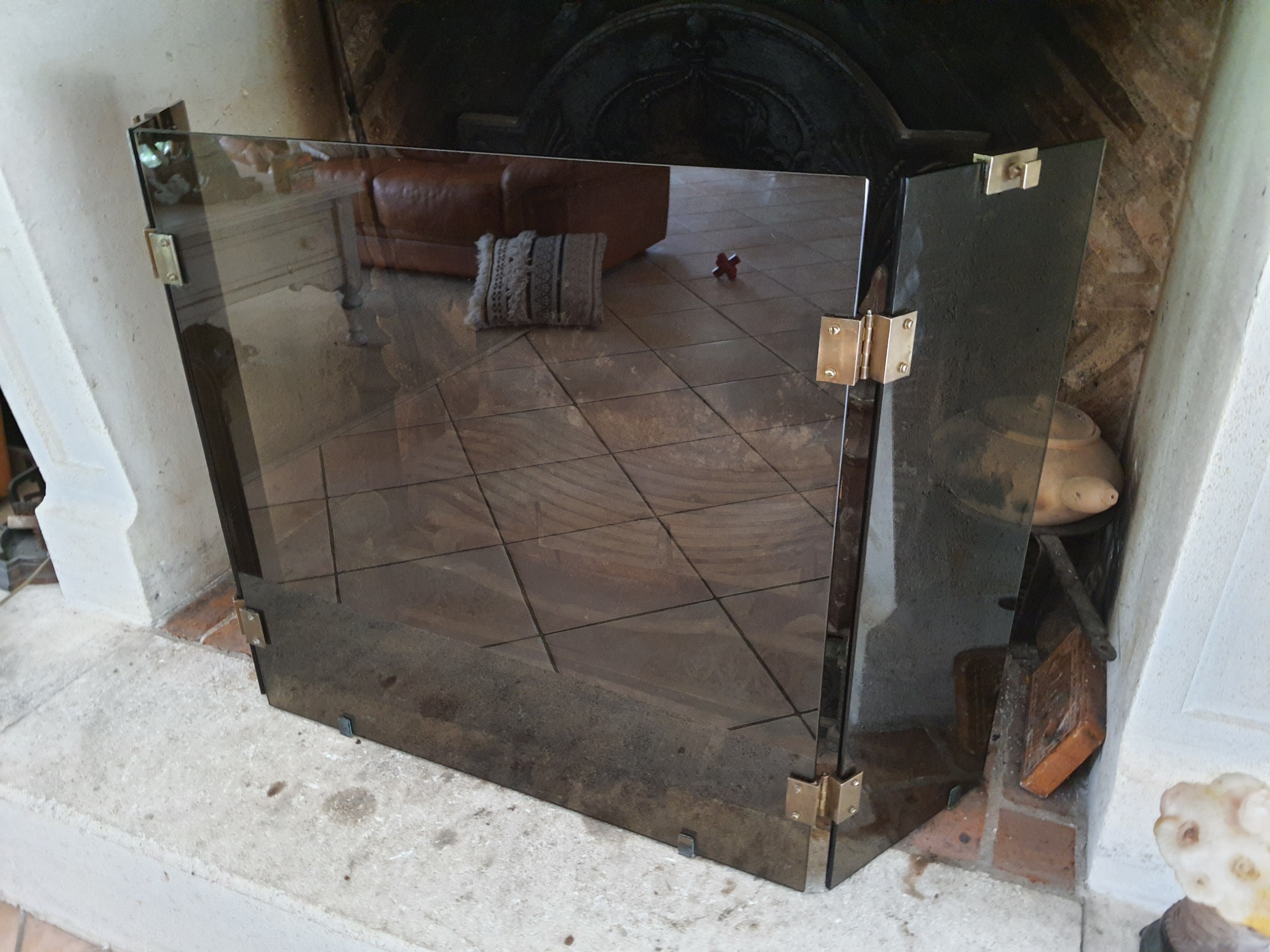 Fire firewall 3 shutters vintage smoked glass