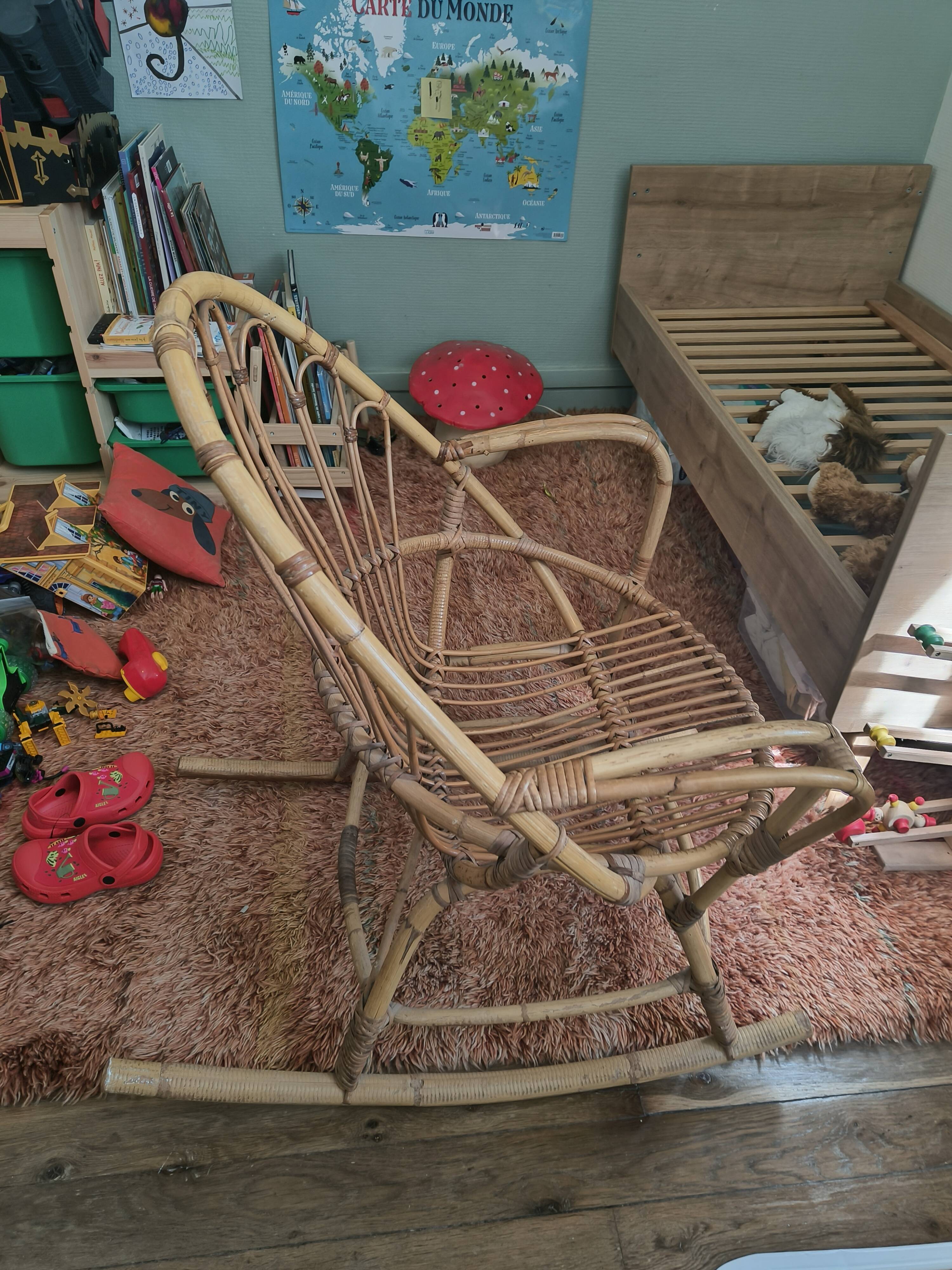 Rattan rocking chair
