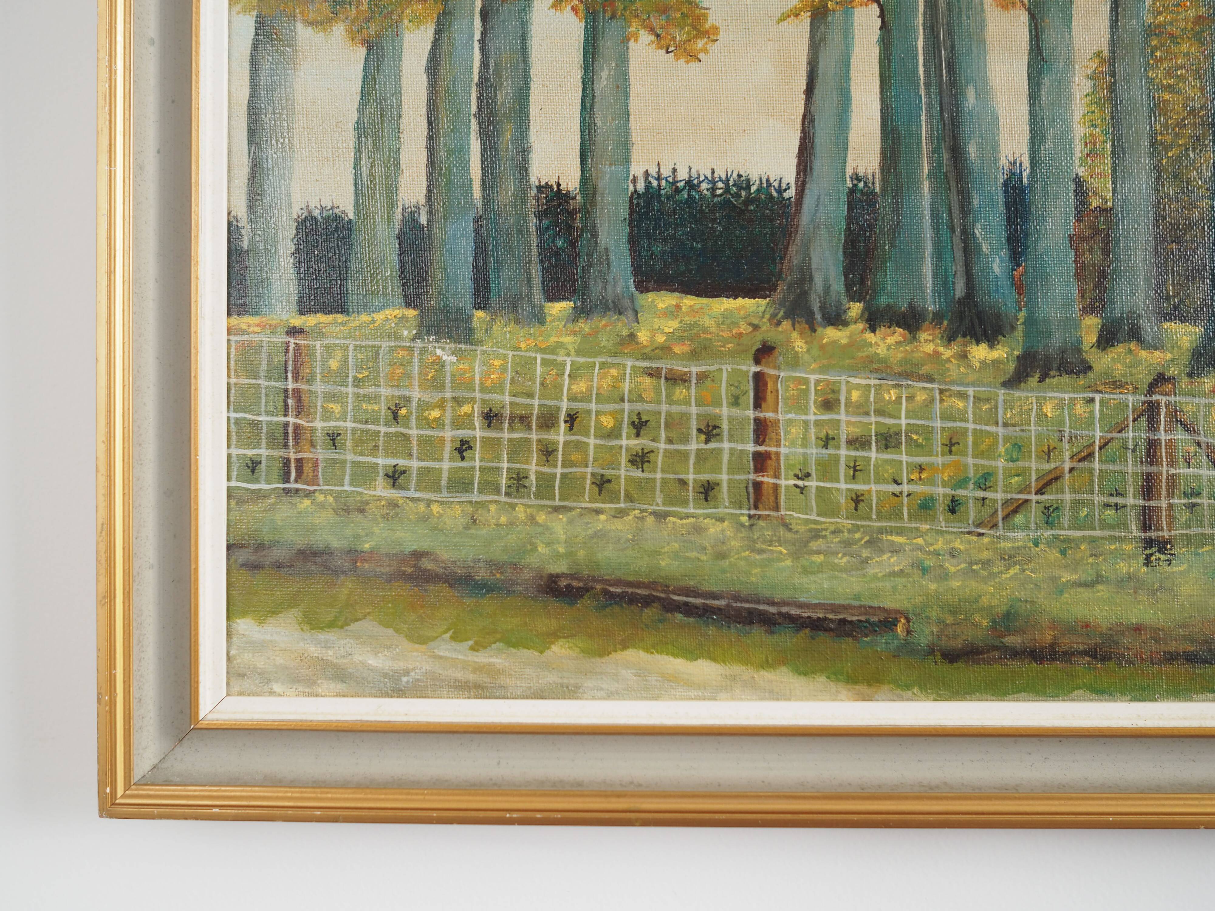 Painting „The Road to the Forest”, Scandinavian design, 1960s