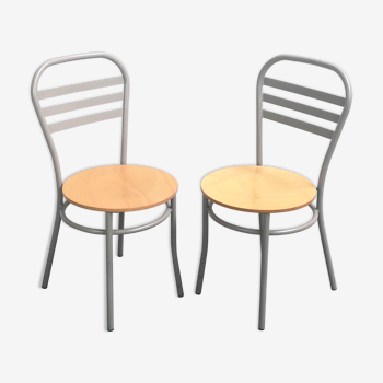 Paire de chaises bistrot Letti