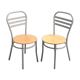 Pair of Letti bistro chairs