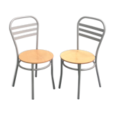 Paire de chaises bistrot Letti