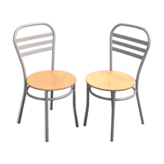 Paire de chaises bistrot Letti