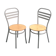 Pair of Letti bistro chairs