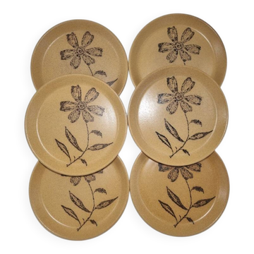 Assiettes en grès