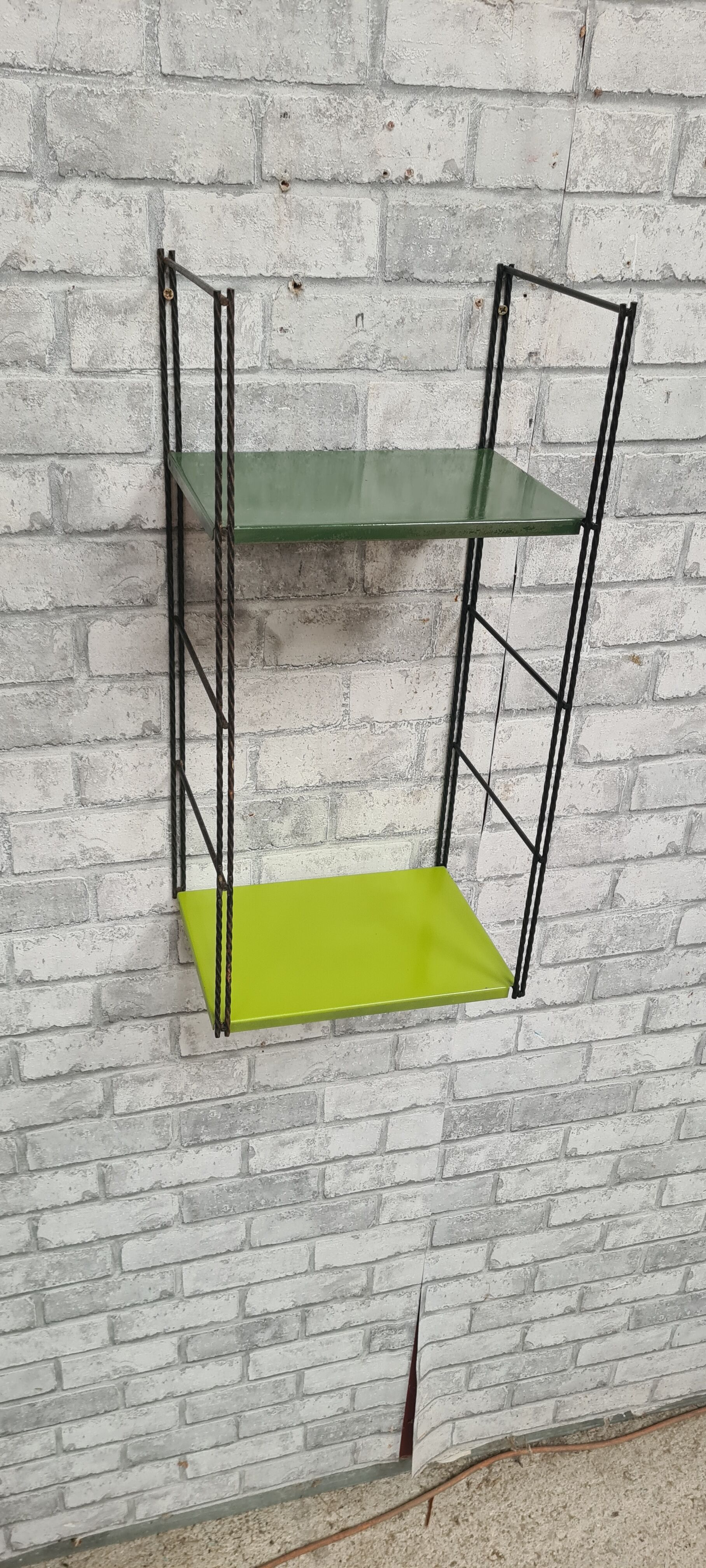 VINTAGE WALL SHELF 1950 / 60 / 70 black amount 24x58