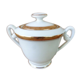 Limoges porcelain sugar signed A.Blin vintage Vierzon decoration