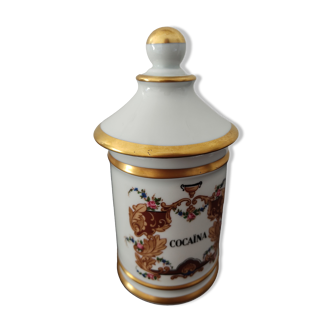 Ancient Pharmacy Pot Antique Apothecary Cocaina