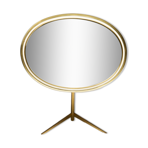 miroir de table ovale