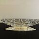 Art deco fruit bowl in crystal and metal husser strasbourg 1960 flat