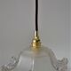 Deux suspensions en verre art deco forme pagode