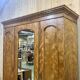 19th-century Victorian wardrobe in light mahogany - dismountable