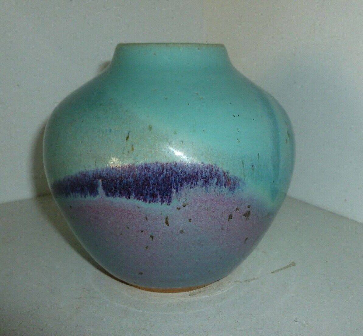 china enameled stoneware vase