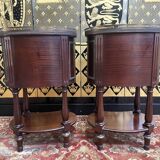 Pair of Louis XVI style bedside tables