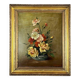 Oil on Canvas Painting Floral Still Life, French School, Paris, Early