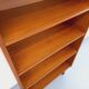 Vintage teak-style wooden bookcase from the 60s