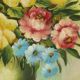 Flowers in Vase Still Life Painting Amateur Signed 27cm