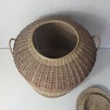 large XXL rattan pan