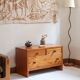Low pine chest of drawers from the 1970s with 3 drawers.