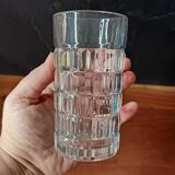 1970s glass orangeade set, 6 vintage Luminarc glasses and pitcher