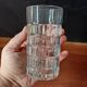 1970s glass orangeade set, 6 vintage Luminarc glasses and pitcher