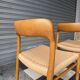 Set of 4 Møller 75 chairs in oak