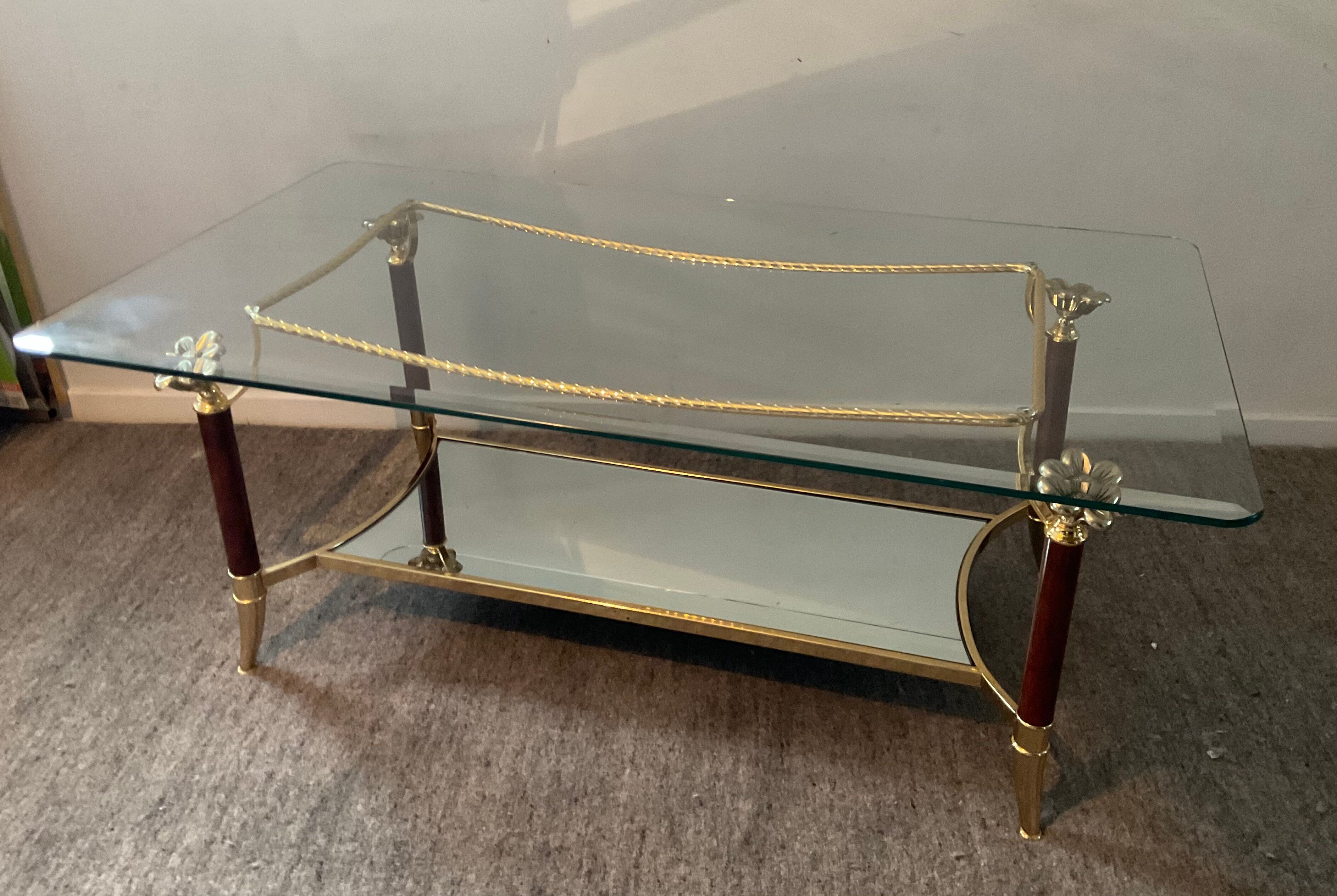 Italian coffee table Hollywood Regency style of the 70s