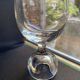 6 Verres à vin cristal – Pied boule creuse