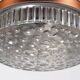 1970s Scandinavian Style Copper, Black & Prismatic Glass Pendant Lamp