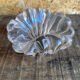 Vintage twisted crystal ashtray in the style of daum #d956