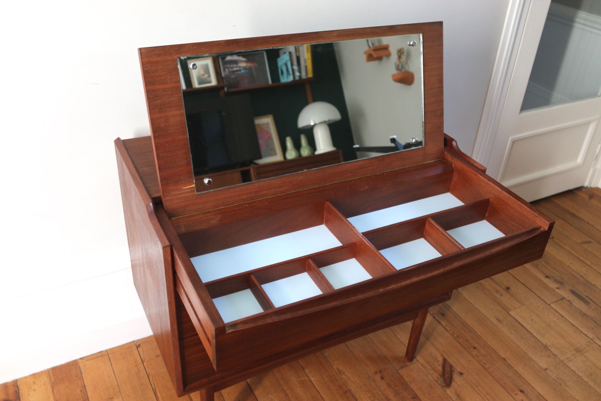 Scandinavian teak dressing table Arne Vodder, Denmark 1960
