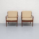 Danish Model PJ56 armchair by Grete Jalk for Poul Jeppesen 1960s