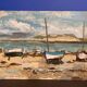 Marine Oil on panel Brittany Trestel beach