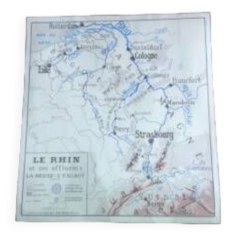 Carte Rhin/La manche