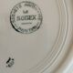8 iron earthenware plates (St Amand Hamage HB & Cie Sarreguemines Digoin)