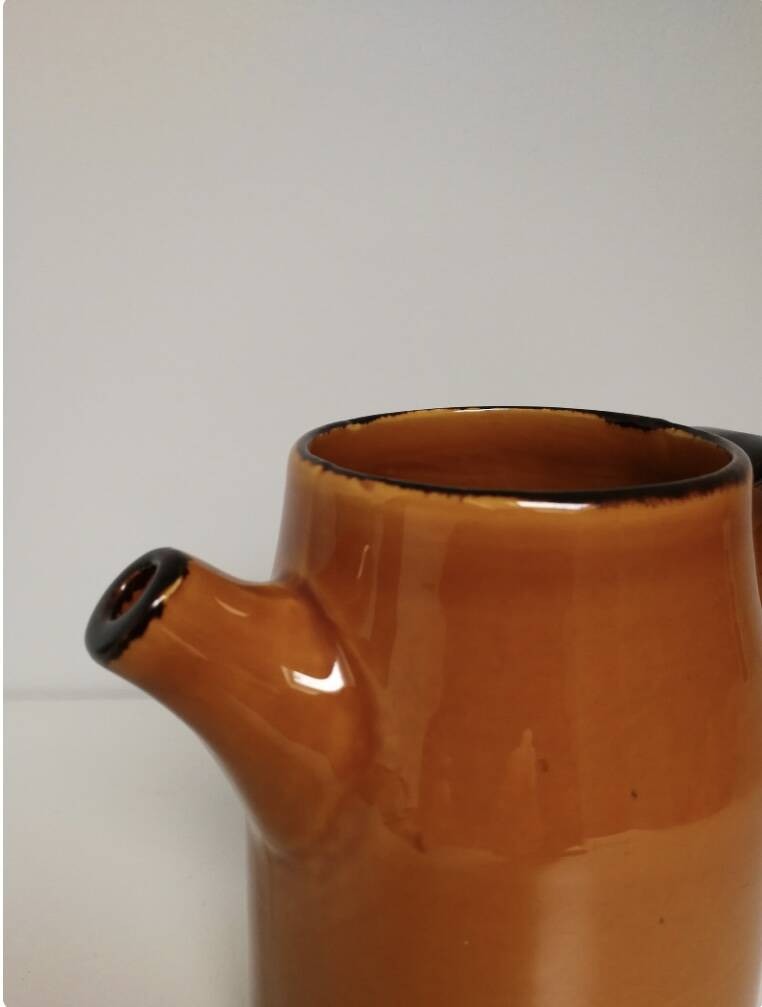 Poet laval roman ceramic pitcher circa 1960