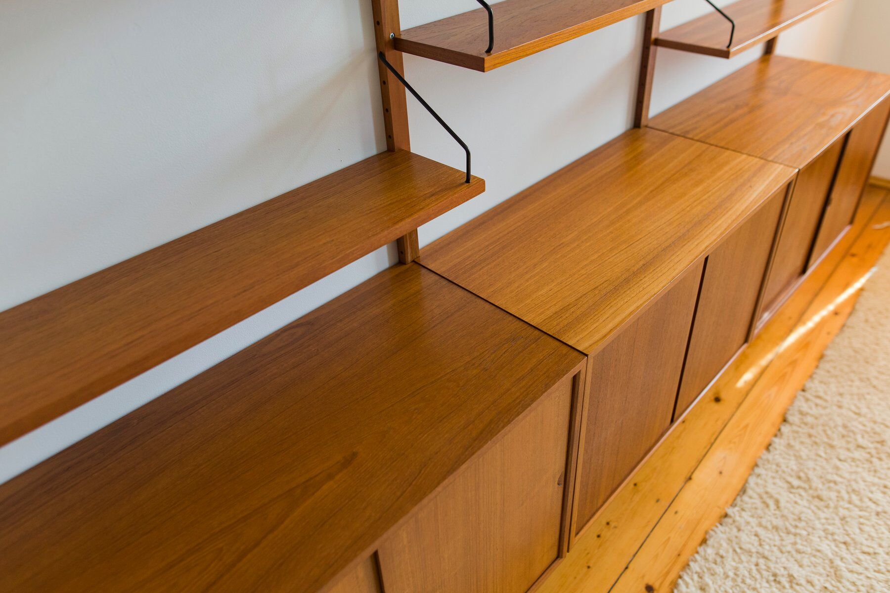 Modular wall storage system by Poul Cadovius for Cado, 1960s