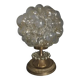 Vintage Helena Tynell Bubble Glass Lamp Brass Base Glashütte Limburg 1960